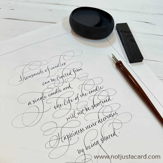 Calligraphy Ink Stick (hand rolled)