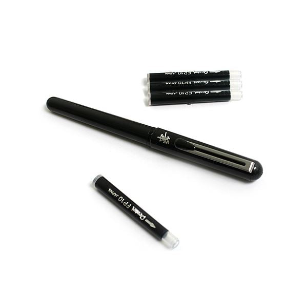 Pentel Arts Brush Pen GFKP + 4 black refills FP10 Fine to Broad lines  permanent